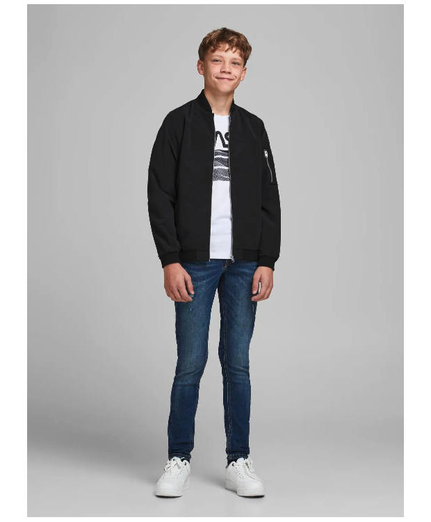 Jack & Jones Junior Overgangsjakke i sort til drenge billede 7