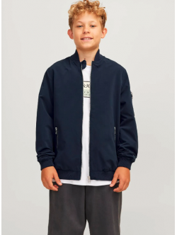 Jack & Jones junior Overgangsjakke i navy til drenge