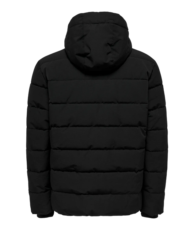 Only & Sons Pufferjakke i sort til herre billede 3