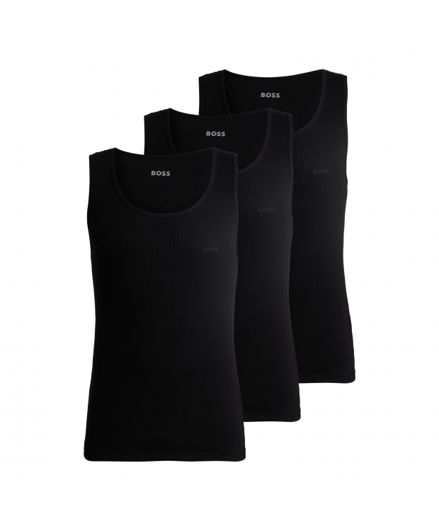 BOSS 3pak tank top i sort til herre billede 1