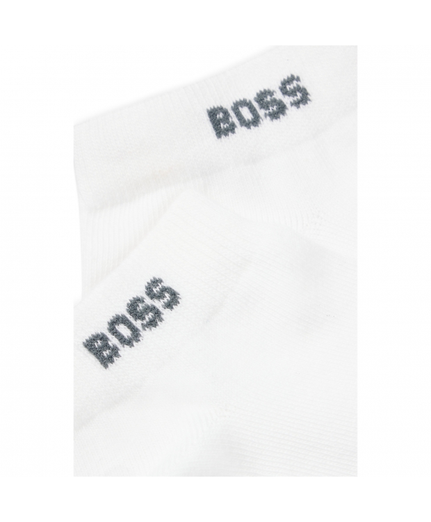 BOSS 5pak ankelstrømper m. logo i hvid til herre billede 2