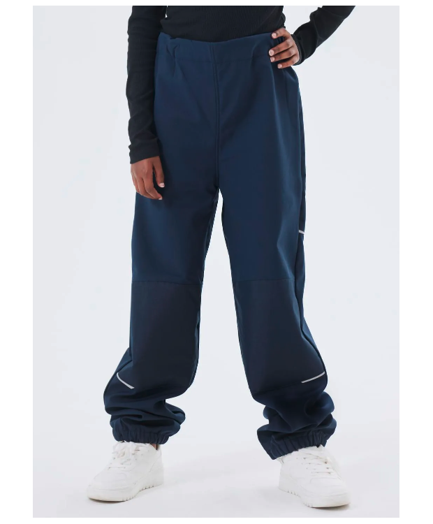 Name It Vandtæt Softshell Bukser i navy til børn billede 2