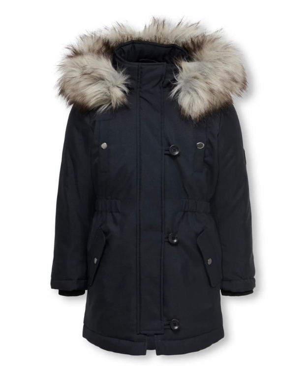 KIDS ONLY jakke med faux fur i nightsky til piger billede 1