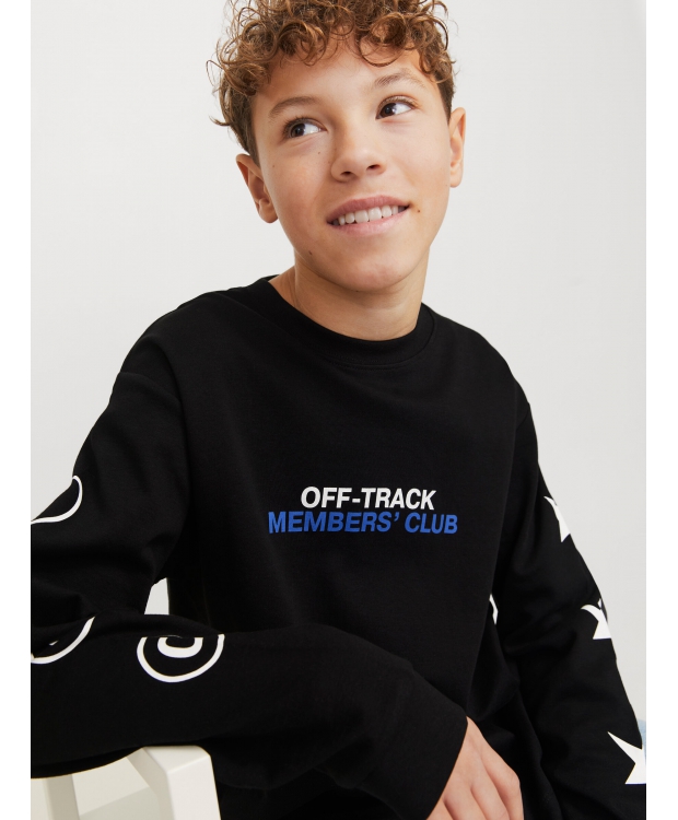 JACK & JONES Junior langærmet trøje i sort til drenge billede 7