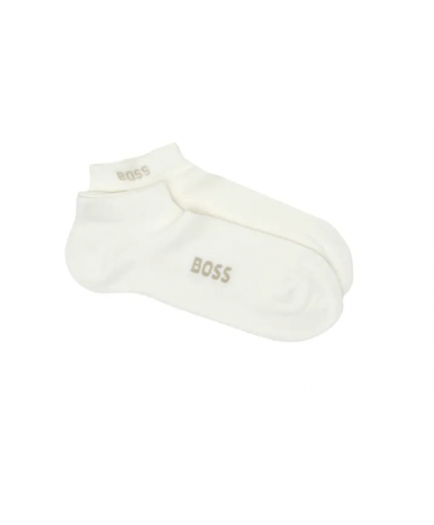 BOSS 2pak Bambus Ankelstrømper i hvid til herre billede 2