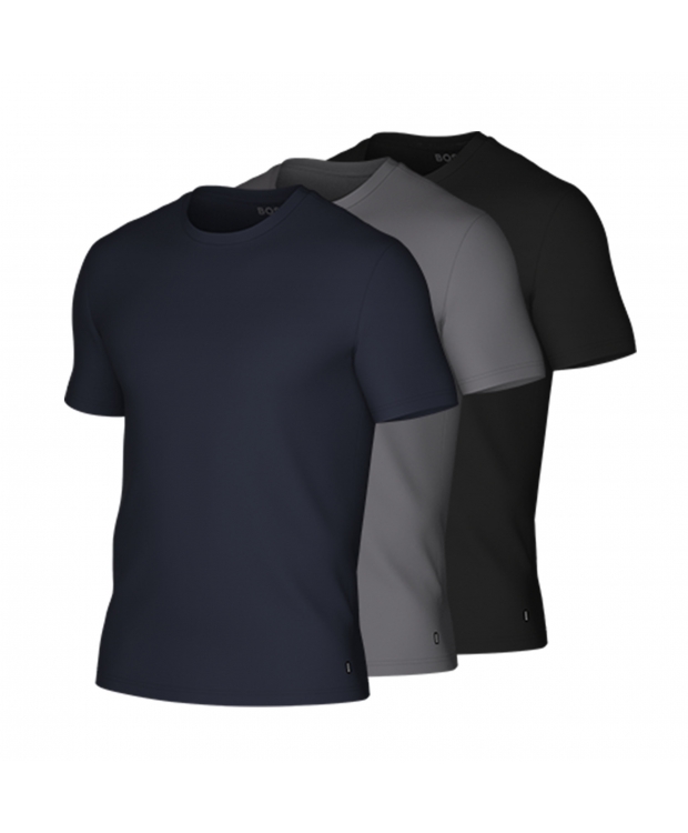 BOSS 3pak bambus t-shirts i multifarvet til herre billede 1
