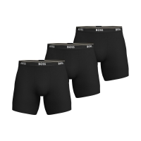 BOSS 3Pak lange underbukser/boxershorts i sort til herre