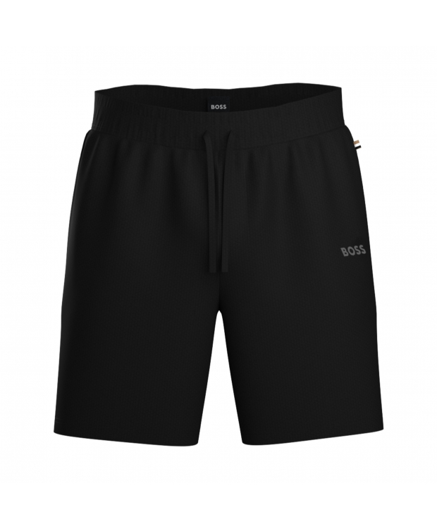 BOSS Waffle pyjamasshorts i sort til herre billede 1