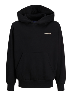 Jack & Jones Junior hoodie i sort til drenge