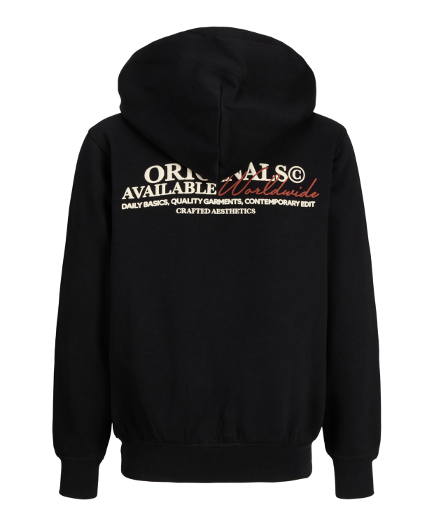 Jack & Jones Junior hoodie i sort til drenge billede 2