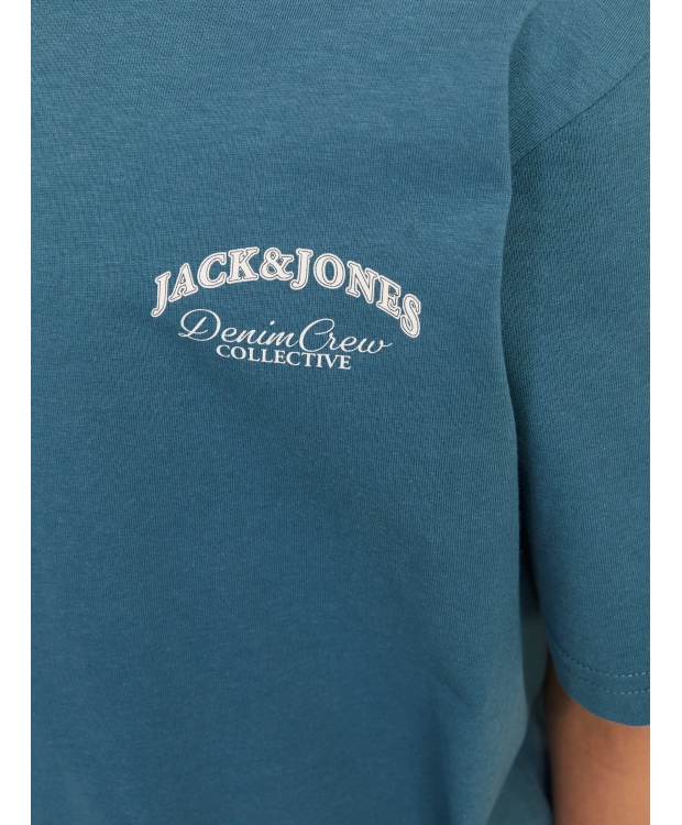 Jack & Jones Junior T-shirt i oceanview blå til drenge billede 4