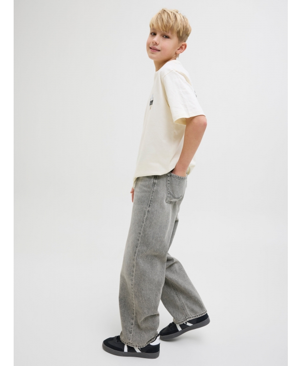 Jack & Jones Junior bukser i grå denim til drenge billede 5