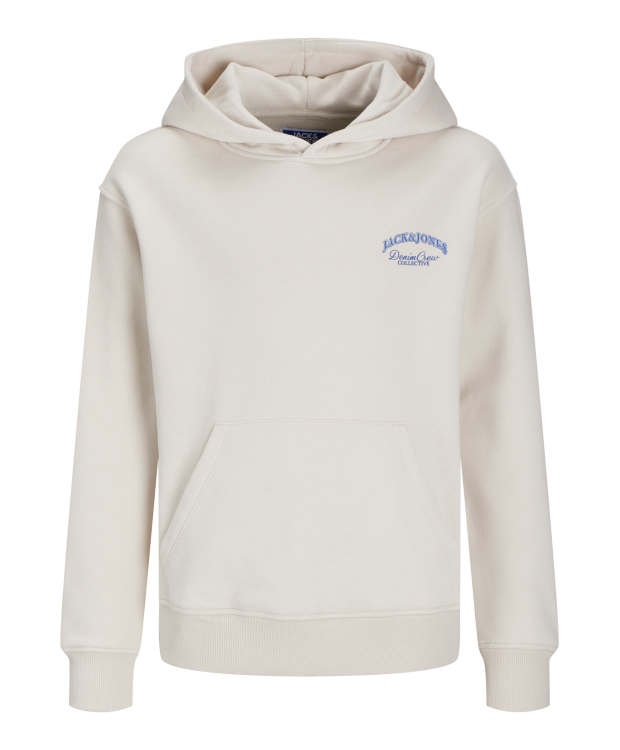 Jack & Jones Junior hoodie i Moonbeam til drenge billede 7