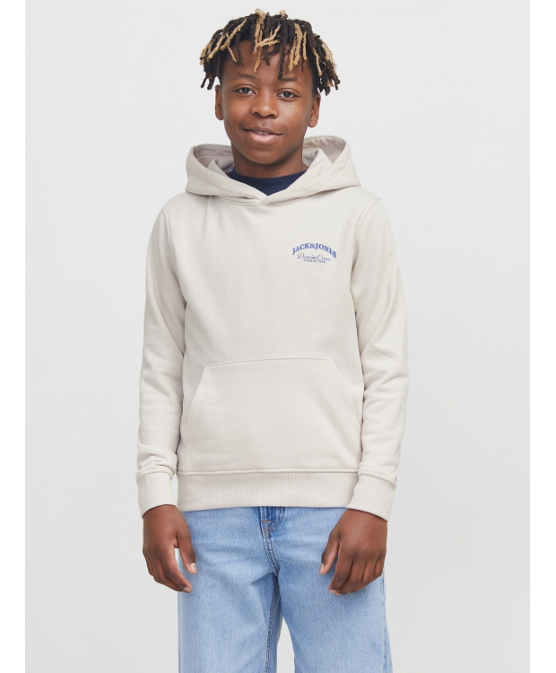 Jack & Jones Junior hoodie i Moonbeam til drenge billede 1