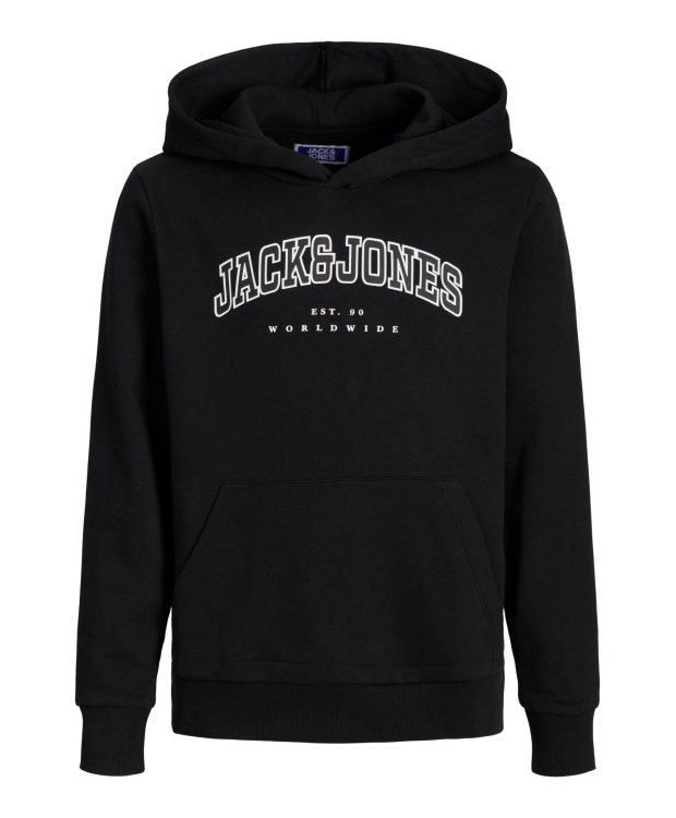 Jack & Jones Junior hoodie i sort til drenge billede 7