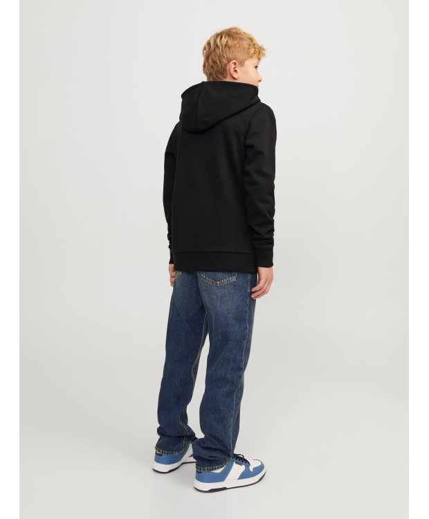 Jack & Jones Junior hoodie i sort til drenge billede 5