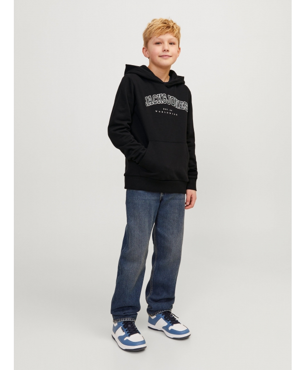 Jack & Jones Junior hoodie i sort til drenge billede 6
