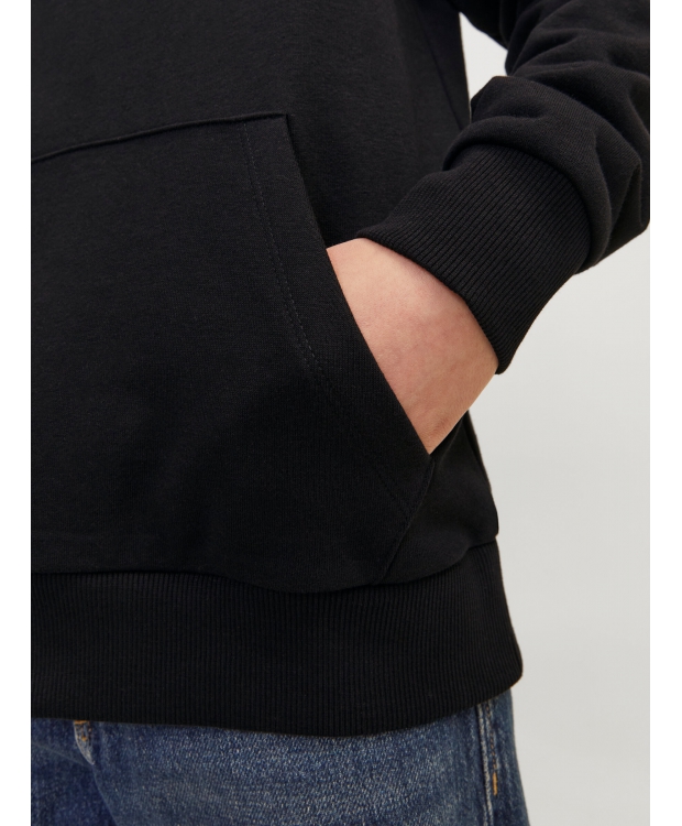 Jack & Jones Junior hoodie i sort til drenge billede 4