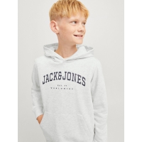 Jack & Jones Junior hoodie i lysegrå til drenge