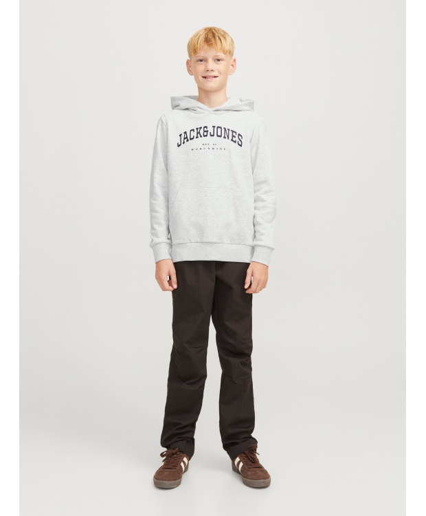 Jack & Jones Junior hoodie i lysegrå til drenge billede 3