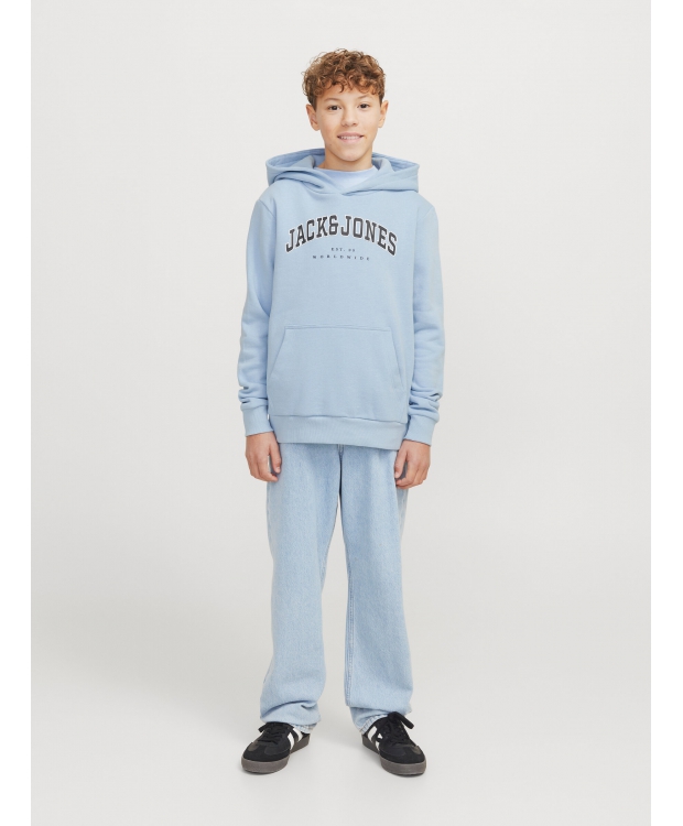 Jack & Jones Junior hoodie i lyseblå til drenge billede 6