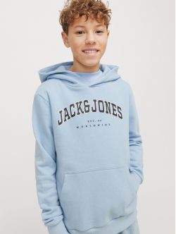 Jack & Jones Junior hoodie i lyseblå til drenge