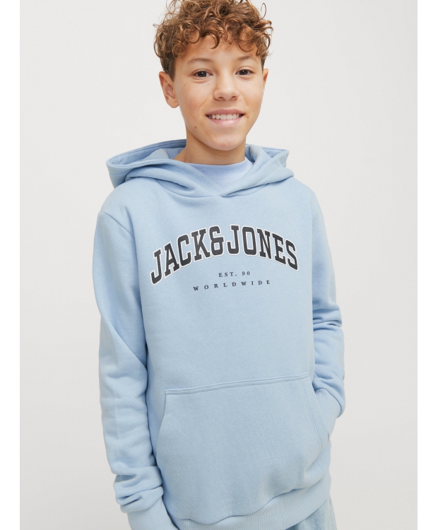 Jack & Jones Junior hoodie i lyseblå til drenge billede 1