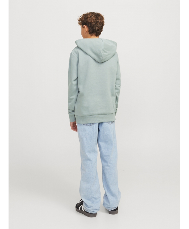 Jack & Jones Junior hoodie i støvet grøn til drenge billede 5