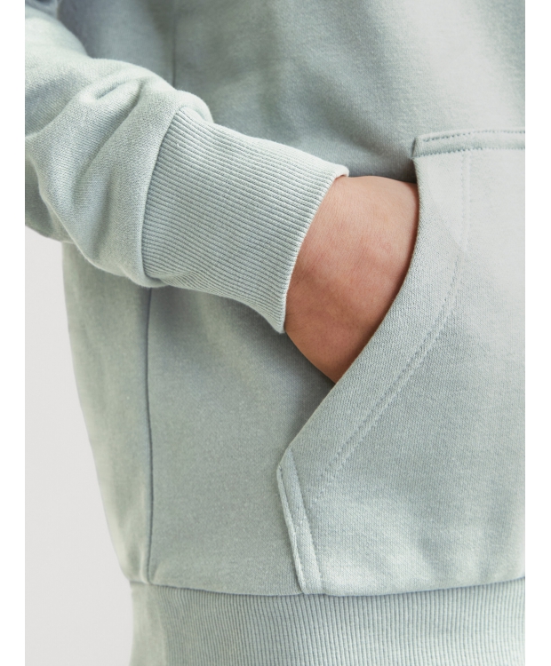 Jack & Jones Junior hoodie i støvet grøn til drenge billede 3