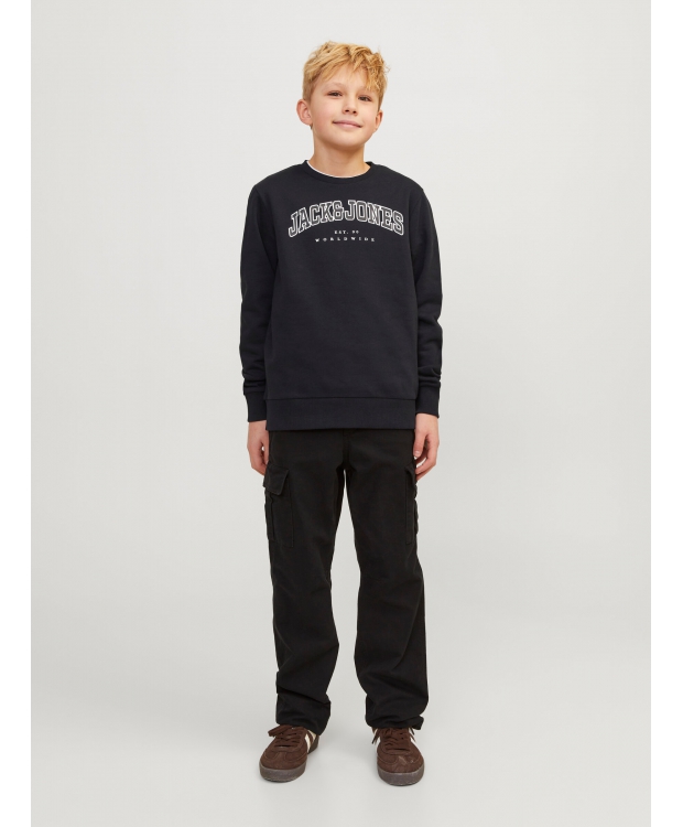 Jack & Jones Junior sweatshirt i sort til drenge billede 5