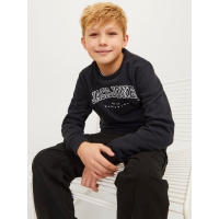 Jack & Jones Junior sweatshirt i sort til drenge