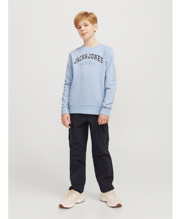 Jack & Jones Junior sweatshirt i lyseblå til drenge billede 5