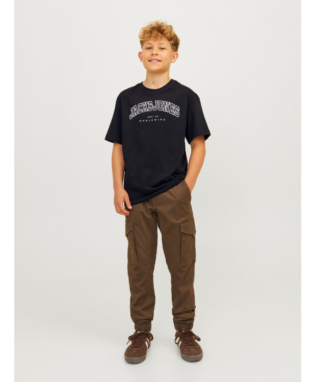 Jack & Jones Junior T-shirt i sort til drenge billede 3