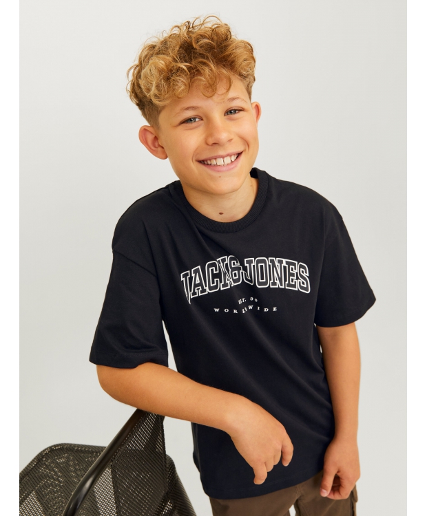 Jack & Jones Junior T-shirt i sort til drenge billede 4