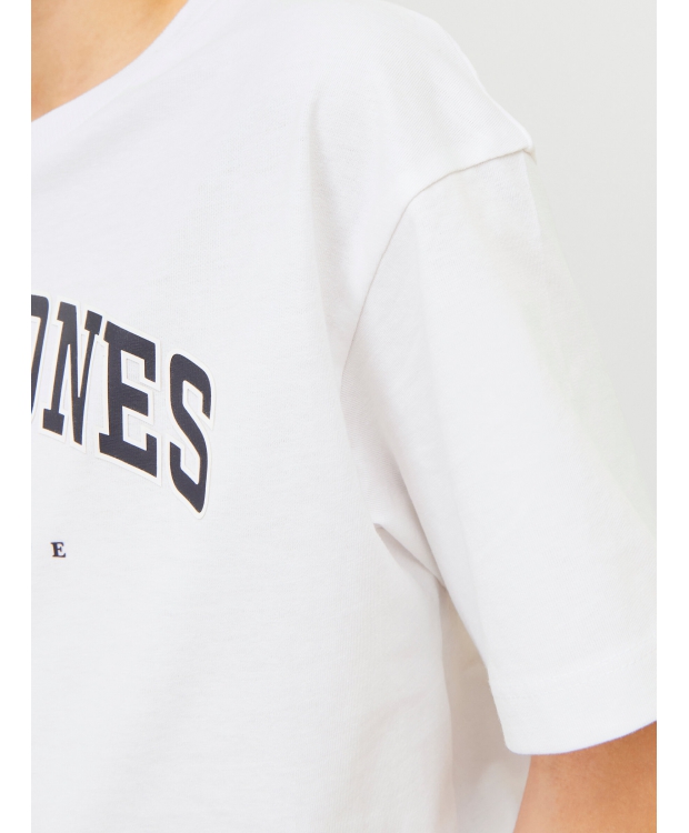 Jack & Jones Junior T-shirt i hvid til drenge billede 3
