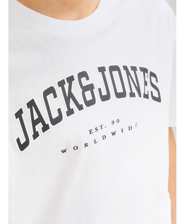 Jack & Jones Junior T-shirt i hvid til drenge billede 4