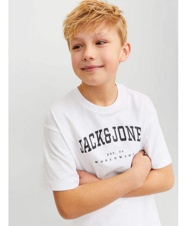 Jack & Jones Junior T-shirt i hvid til drenge billede 2