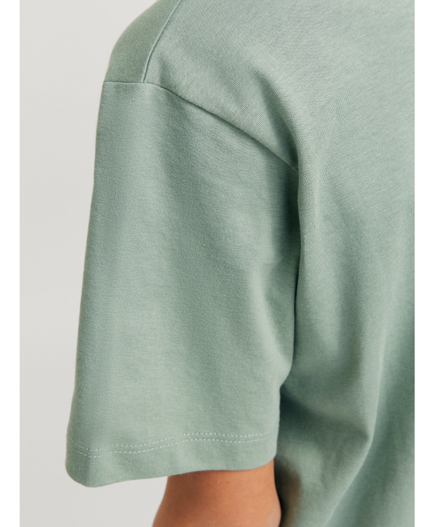 Jack & Jones Junior T-shirt i støvet grøn til drenge billede 4