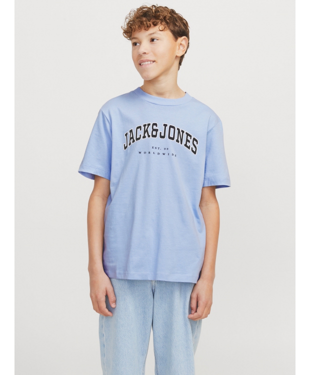 Jack & Jones Junior T-shirt i lyseblå til drenge billede 1