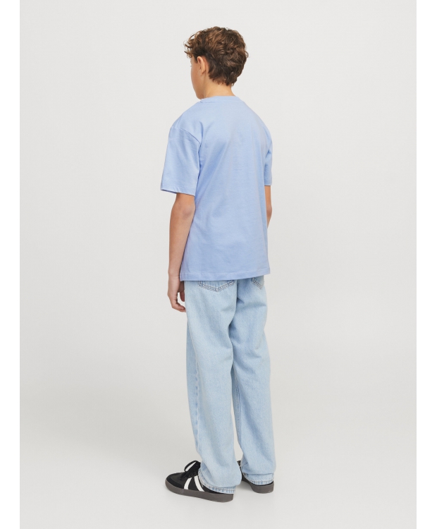 Jack & Jones Junior T-shirt i lyseblå til drenge billede 5