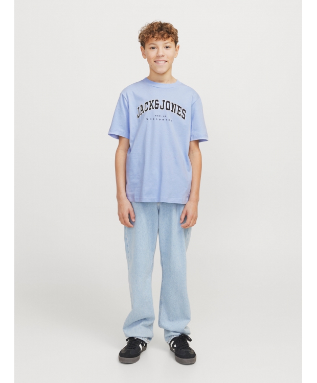 Jack & Jones Junior T-shirt i lyseblå til drenge billede 6