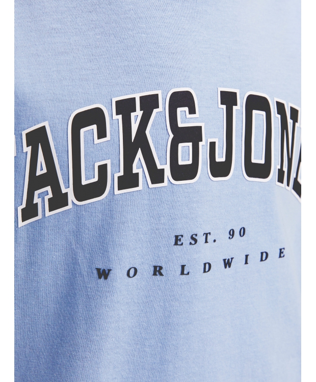 Jack & Jones Junior T-shirt i lyseblå til drenge billede 2