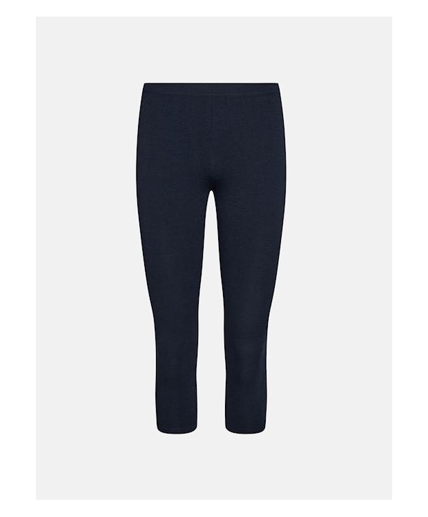 DECOY capri leggins i bambus i navy til kvinder. billede 1