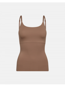 Decoy shapewear top i sandfarvet til kvinder