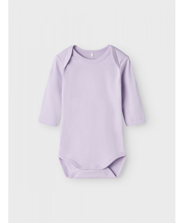 Name It 3pak Bodystocking i lilla til baby billede 6