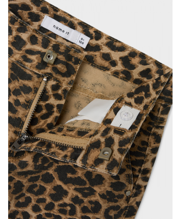 Name It bukser med leopard mønster til piger billede 4
