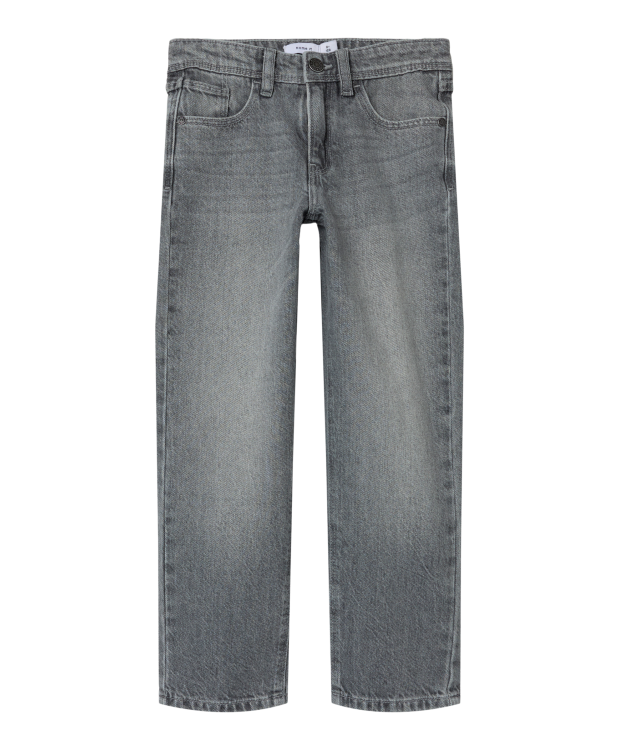 Name It denim bukser i lysegrå til drenge billede 3