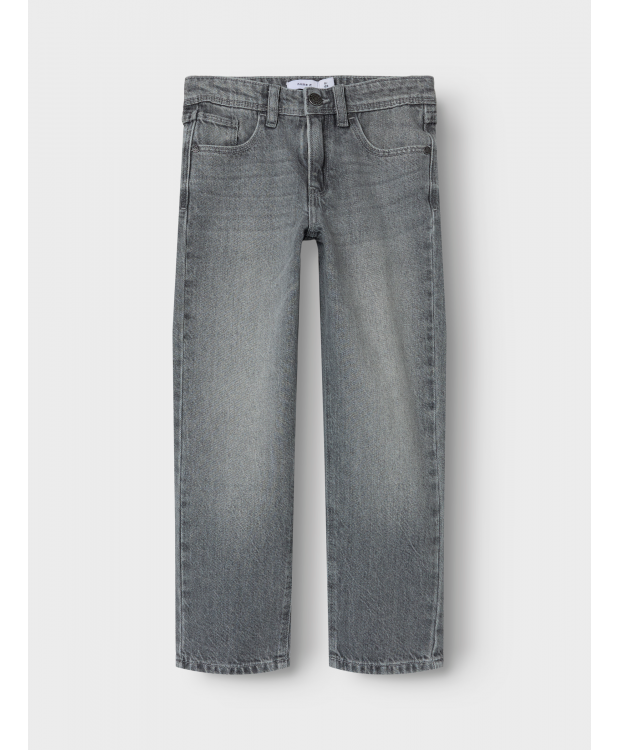 Name It denim bukser i lysegrå til drenge billede 6