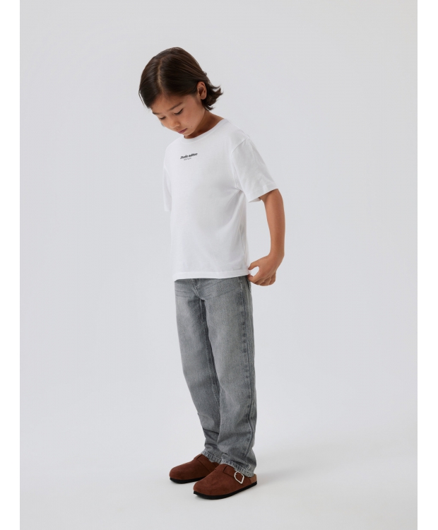 Name It denim bukser i lysegrå til drenge billede 1
