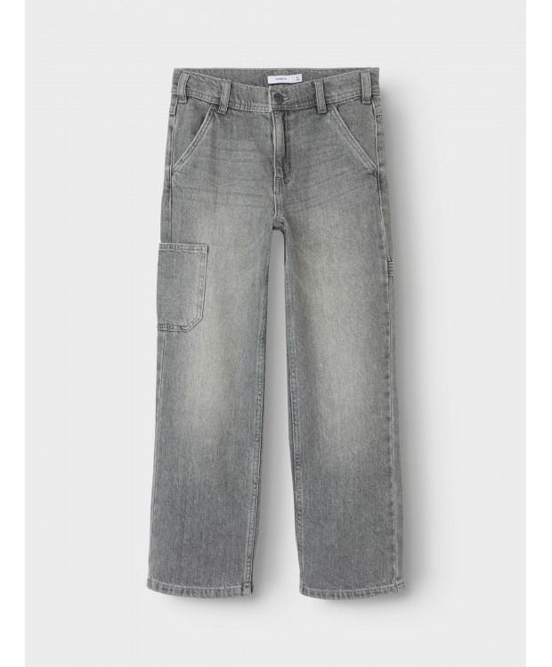Name It denim bukser i grå til drenge billede 3